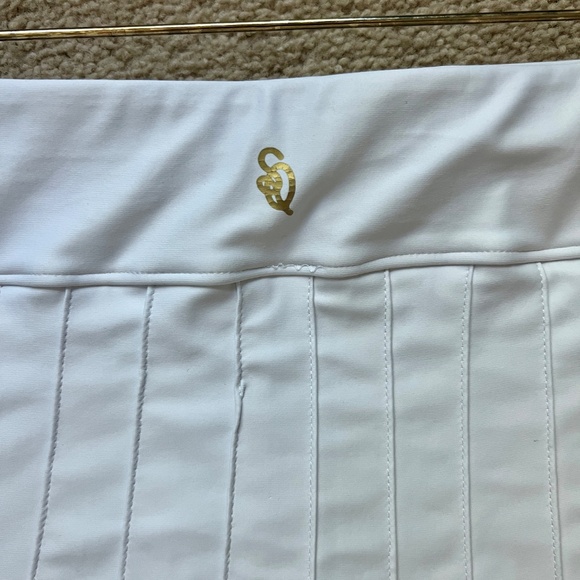 EUC Smith & Quinn pleated women's tennis skirt white pink orange - Picture 5 of 10